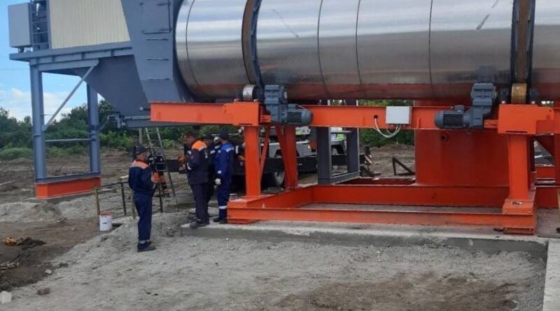 На Донбассе завершается монтаж второго асфальтобетонного завода из Пензы
