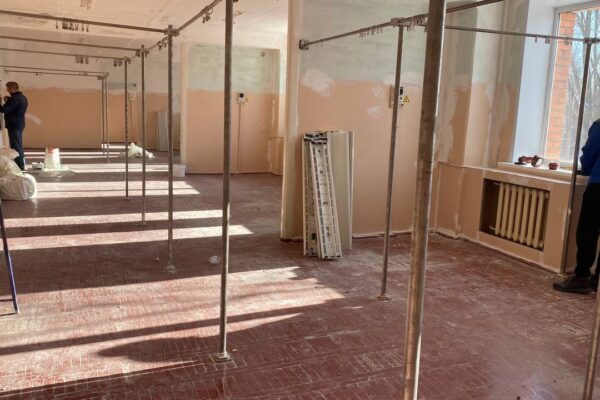 В Пензенской областной больнице проходит ремонт палат и физкабинета