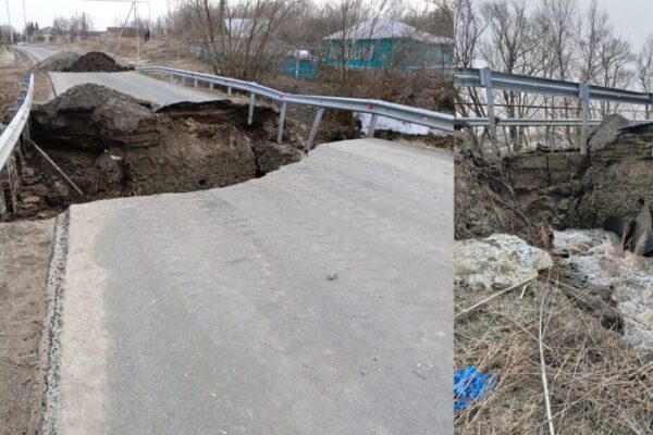 В селе Каргалейка Шемышейского района обрушился мост