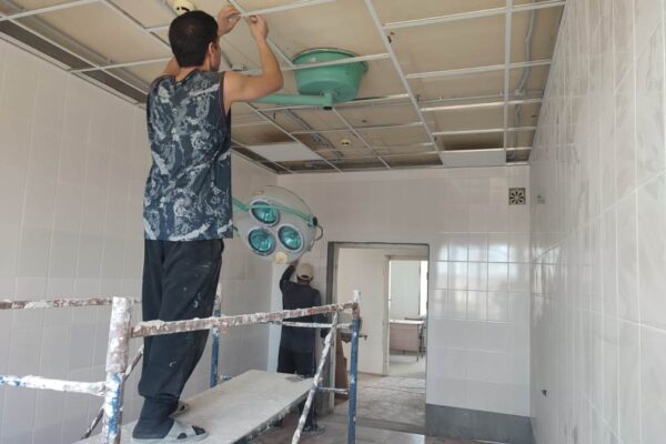 Продолжается ремонт в здании терапевтического корпуса Башмаковской РБ